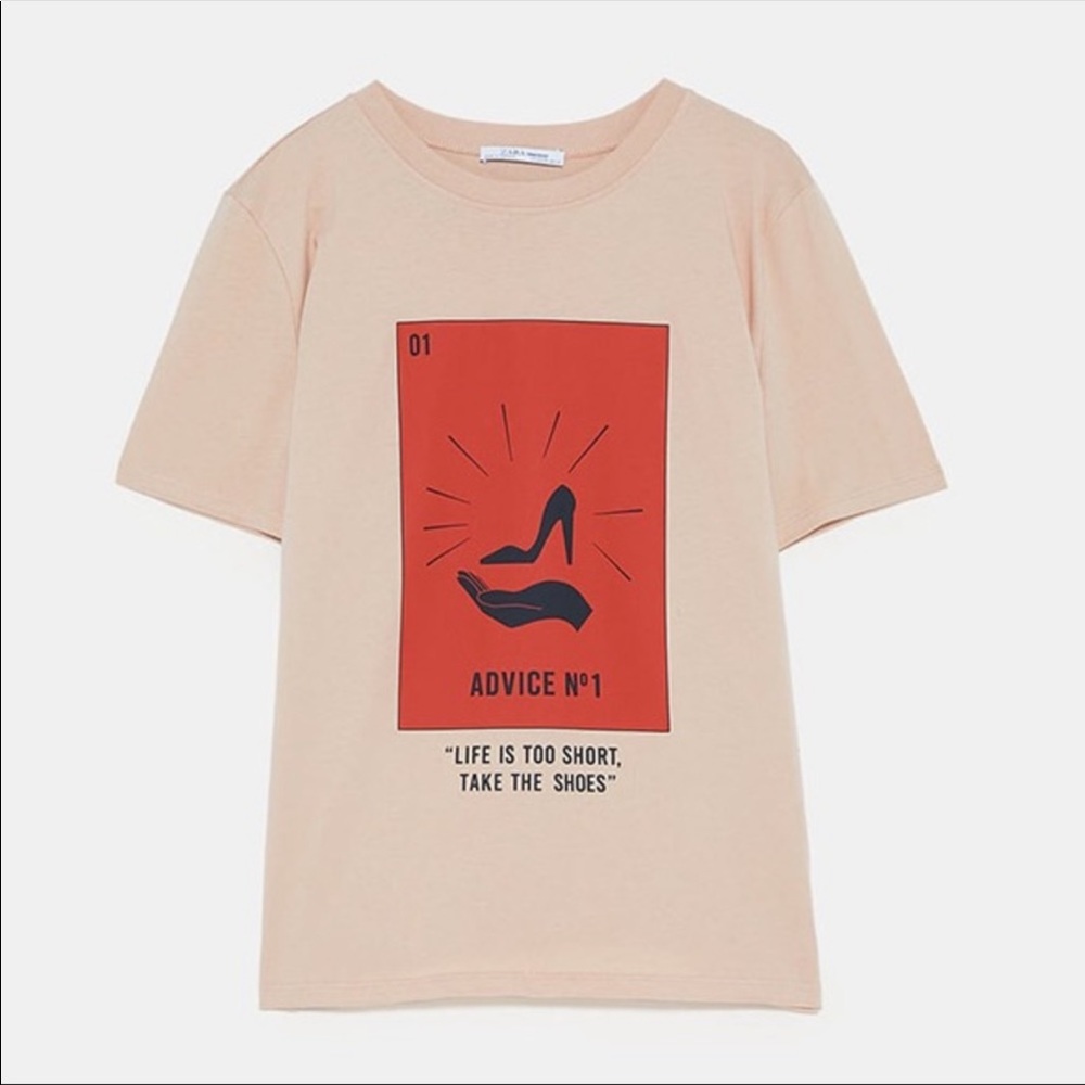 Zara graphic t shirt